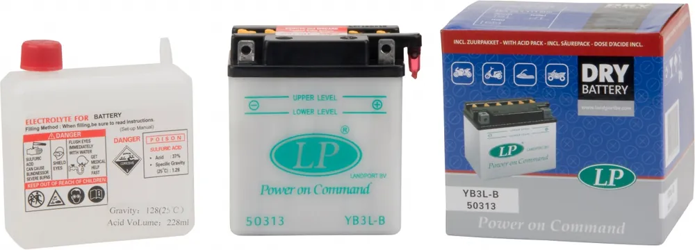 Express Levering LANDPORT - LB3L-B 50313 DRY - Batteries - COMBIPACK EU2019/1148